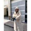 New High-end Imitation Velvet Mink Fur Coat Fur Coat Women's Long Hooded Environmentally Friendly Fur Coat