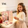 Christmas Party Hair Styling 24-Day Clip Advent Calendar, Girls Countdown Box with Sweet Style Accessories 24 Cute Hairpins, Holiday Gift, DIY Clips