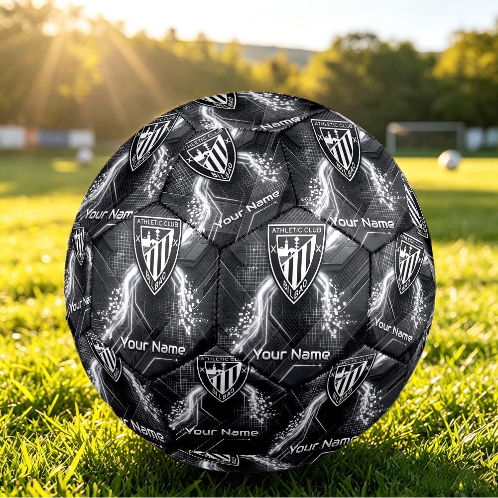 Personalized Size 5 Football Athletic Bilbao Football Pattern Outdoor Game Sports Ball Gift