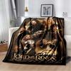 2025 New Fashionable L-Lord of the Rings Printed Blanket Hotel Office Comfortable Warm Sofa Bed Soft Blanket Gift Picnic Blanket