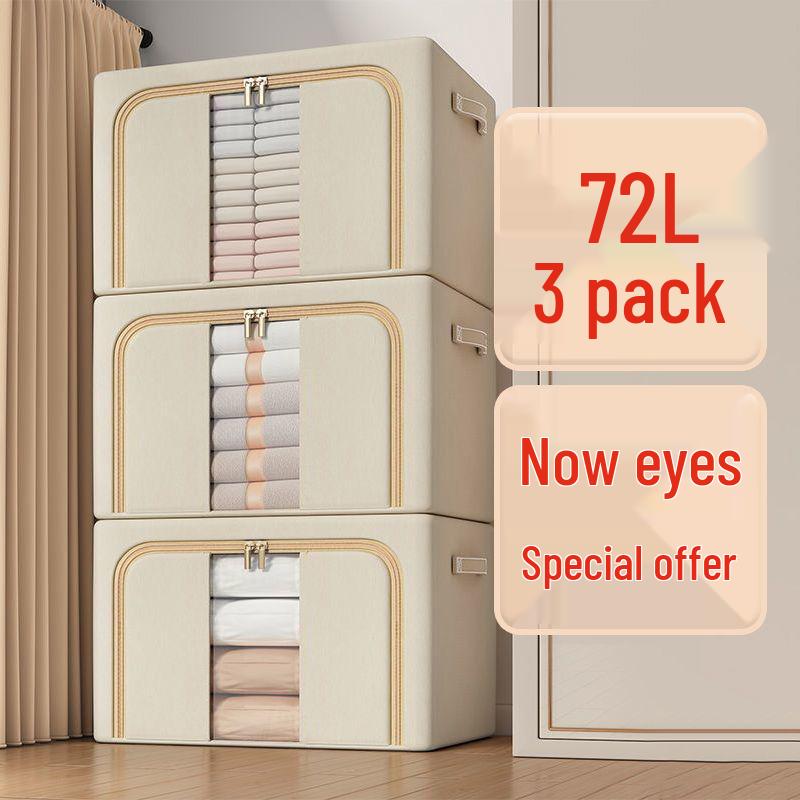 Extra Large Foldable Oxford Cloth Storage Box for Wardrobe - Thickened and Spacious