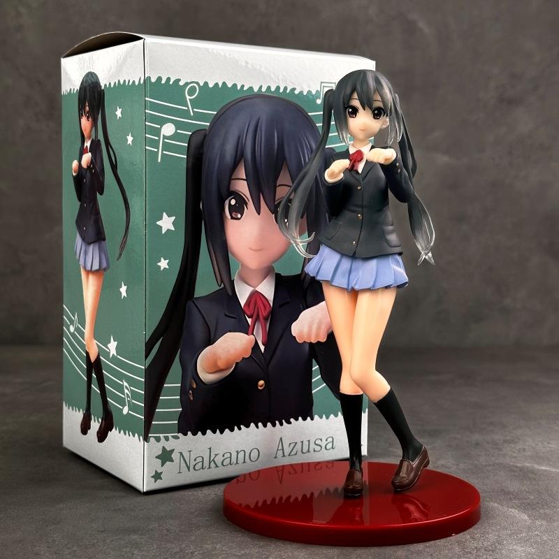 K-On! Hirasawa Yui Nakano Azusa Anime Figure Kawaii Beautiful Girl Model Pc Case Decoration Cartoon Collectible Gift Wholesale