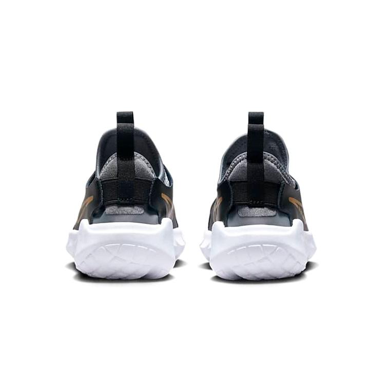 (PS) Nike Flex Runner 2 'Black Metallic Gold' Kids' DJ6040-007