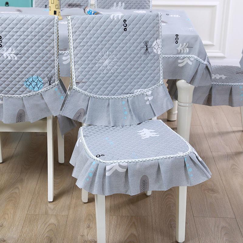 Stuhlhussen für Esszimmerstühle, schmutzabweisendes Kissen, europäischer Jacquard-Stuhlbezug, Kissen, Haushaltsstuhlkissen, universelle Wohnkultur