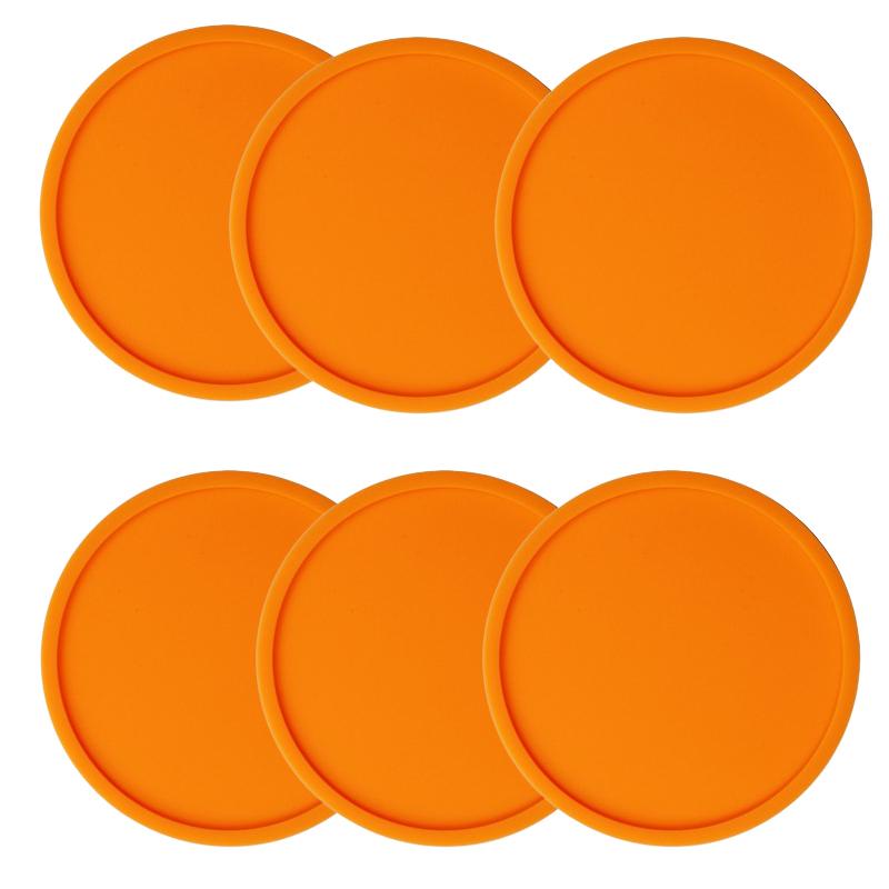 Set 6 Bucăți Suporturi de Pahar din Silicon pentru Băuturi Antiderapante Durabile Reutilizabile Set Suporturi de Pahar Antiderapante Suporturi de Pahar din Silicon