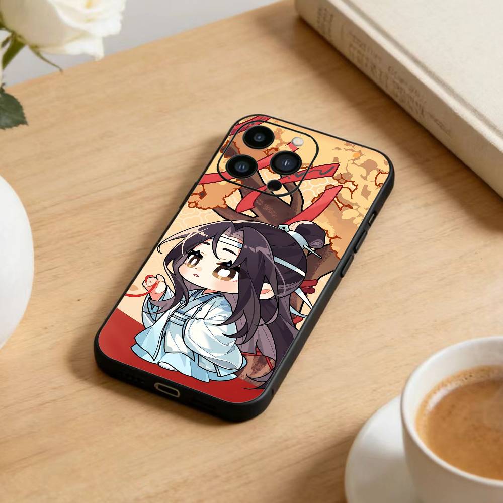 Grandmaster Demonic-Cultivation Phone Case For iPhone17,16,15,14,13,12 Plus,Max Soft Silicone Black Cover