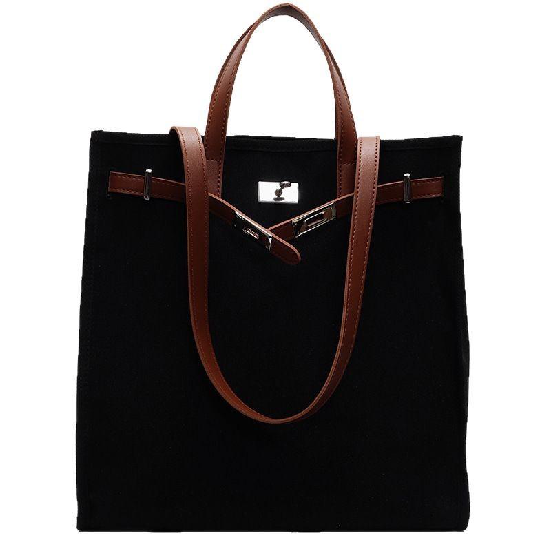 Bags for Women's Spring and Summer Commuting Splicing Tote Bag New Style Women's Bag Underarms Shoulder Bag