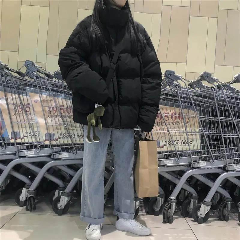 Down Padded Jacket Female Winter Short Korean Version Loose Padded Jacket Thickened Students