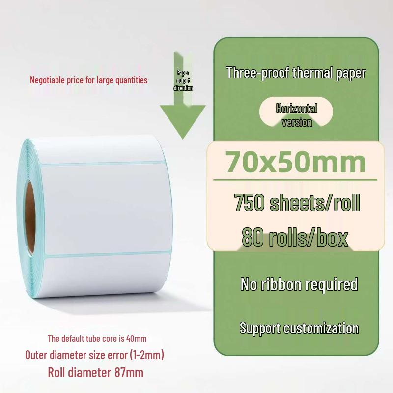 Samoprzylepne etykiety termiczne na kody kreskowe 100×150 mm - Trwałe i wodoodporne do logistyki