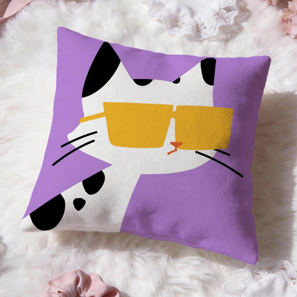 Cartoon Animal Cute Cushion Cover Premium Comfort Reversible Pillow Cove -Two in One Design for Any Room & Car Interior