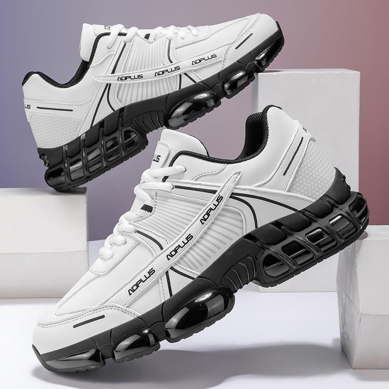 Men's Autumn New Leather‑Upper Sports Casual Shoes, Non‑Slip Wear‑Resistant Travel Shoes, Soft‑Sole Lightweight Running Sneakers