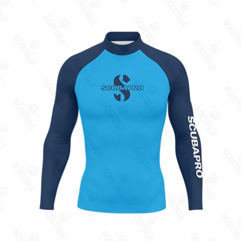 Long Sleeve Rash Guard Split Wetsuit Surfing Swimming Water Sports