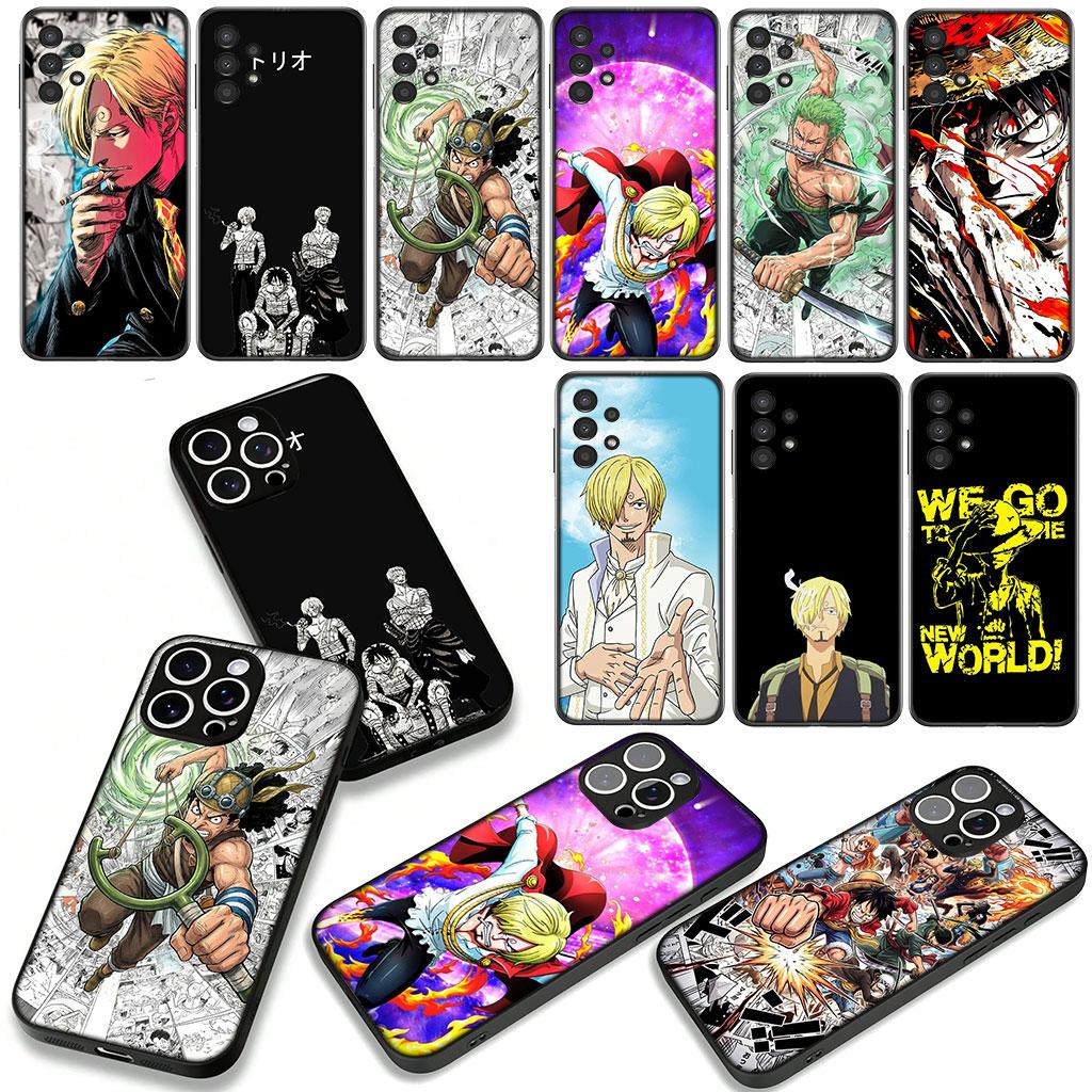 Cover for OPPO A54 A40 A60 A80 A18 A16 A17 A38 A78 A79 A57 A55 A3 Pro A96 A15 A12 Phone Case One Luffy Sanji Roronoa Zoro Piece