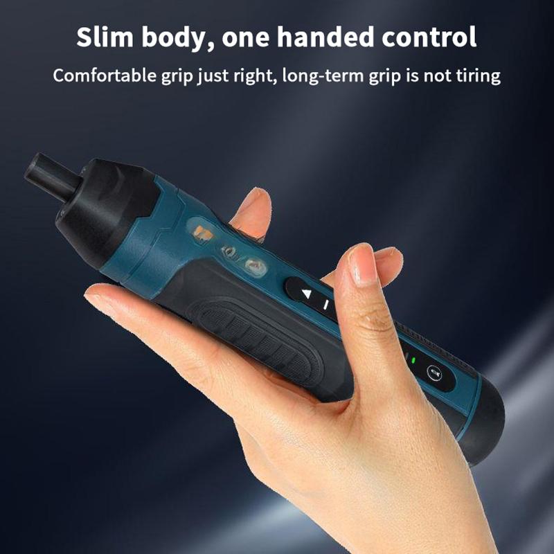 Cordless Electric Screwdriver: Effortless Screw Installation & Removal, Rechargeable Power Tool For All Tasks