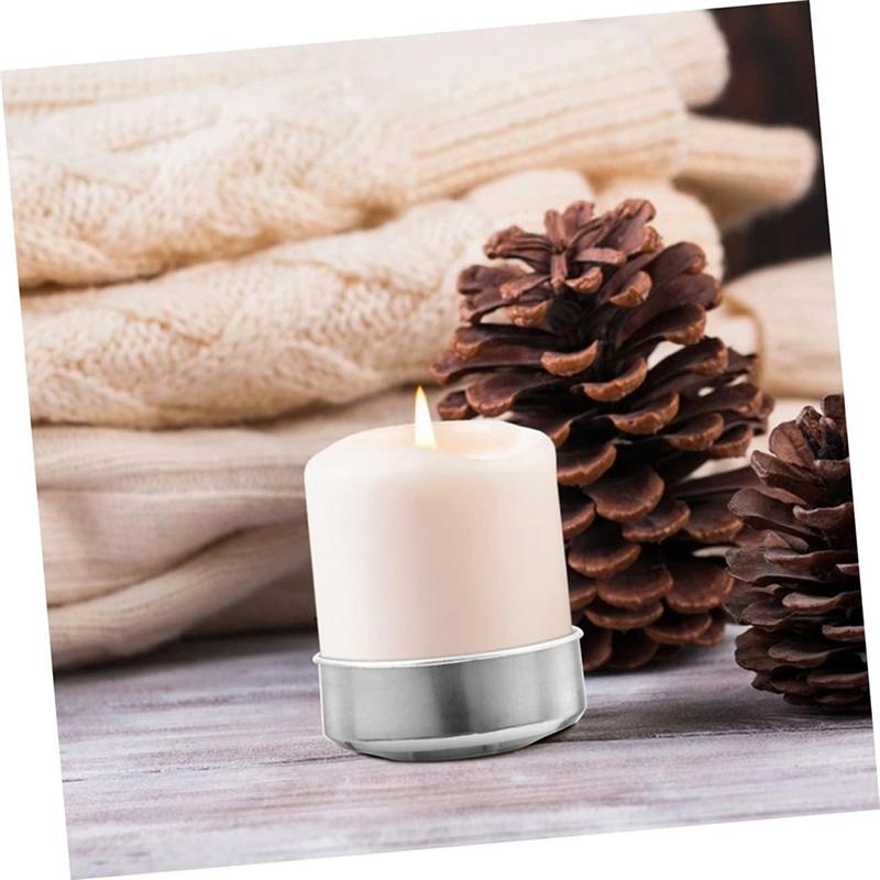 2025 Trend 400 Stück Aluminium Kerzenbox Kerzenständer Teelicht Kerzenschale DIY Kerzen Hülle Kerzendosen Behälter Leere Teelicht C