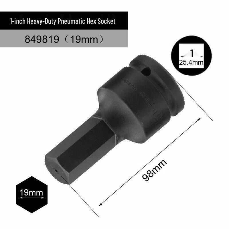 Genius 1-inch Drive Air Impact Hex Socket