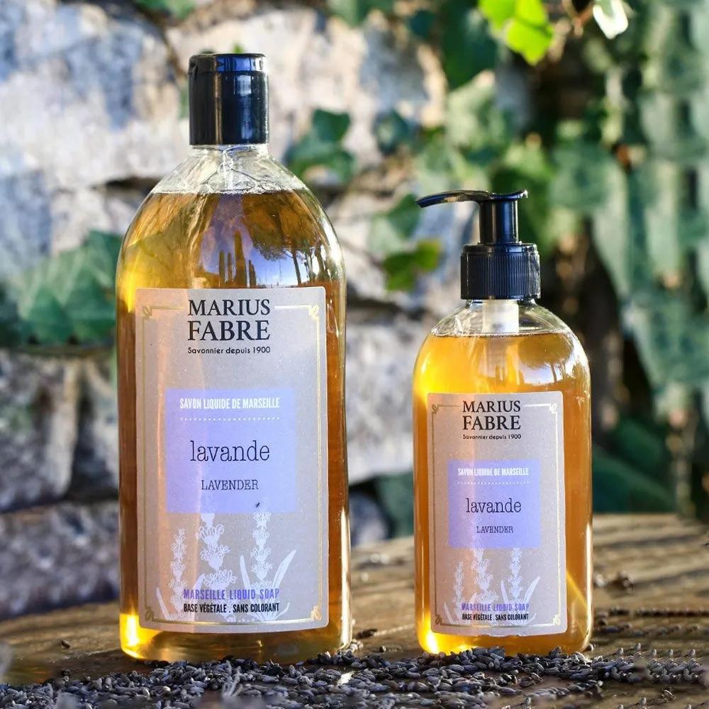 MARIUS FABRE Marseille Bien-Étre Liquid Soap Refill 1L Lavender Body Wash Large Size