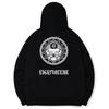 Eightvolume [Fleece-Lined] Ev Mandala Skull Zip-Up Hoodie