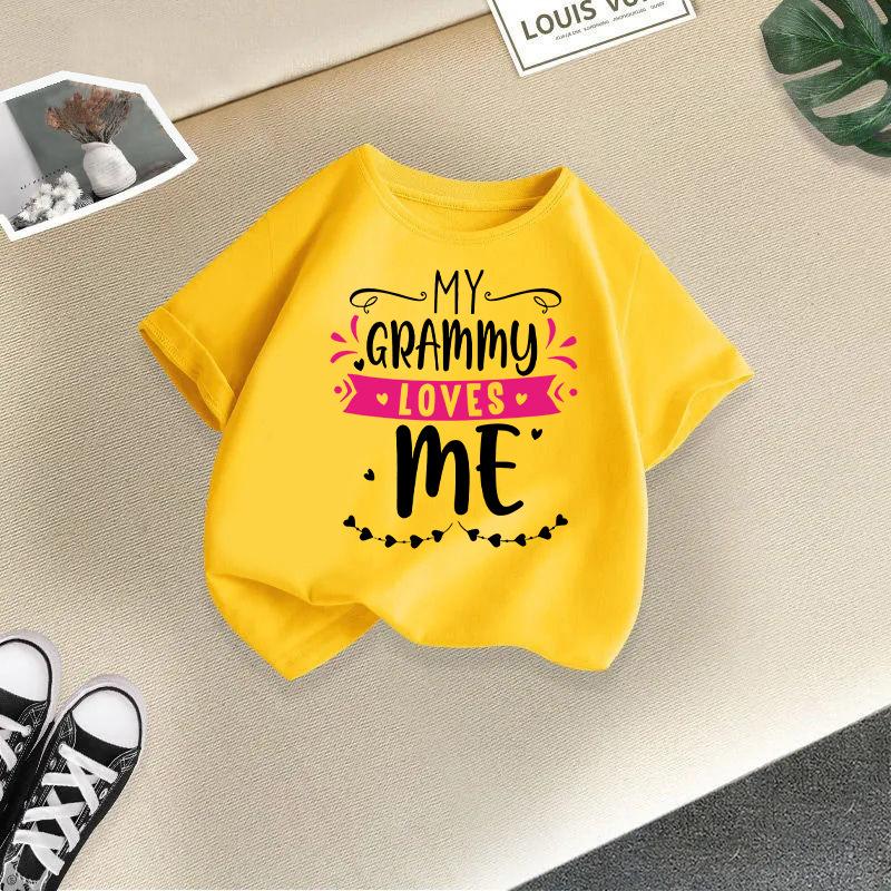 Kid T Shirt Letter Printed Children T-shirt Kids 100% Cotton Clothes T-shirt Tops Tee Boys Tee 2-13Y