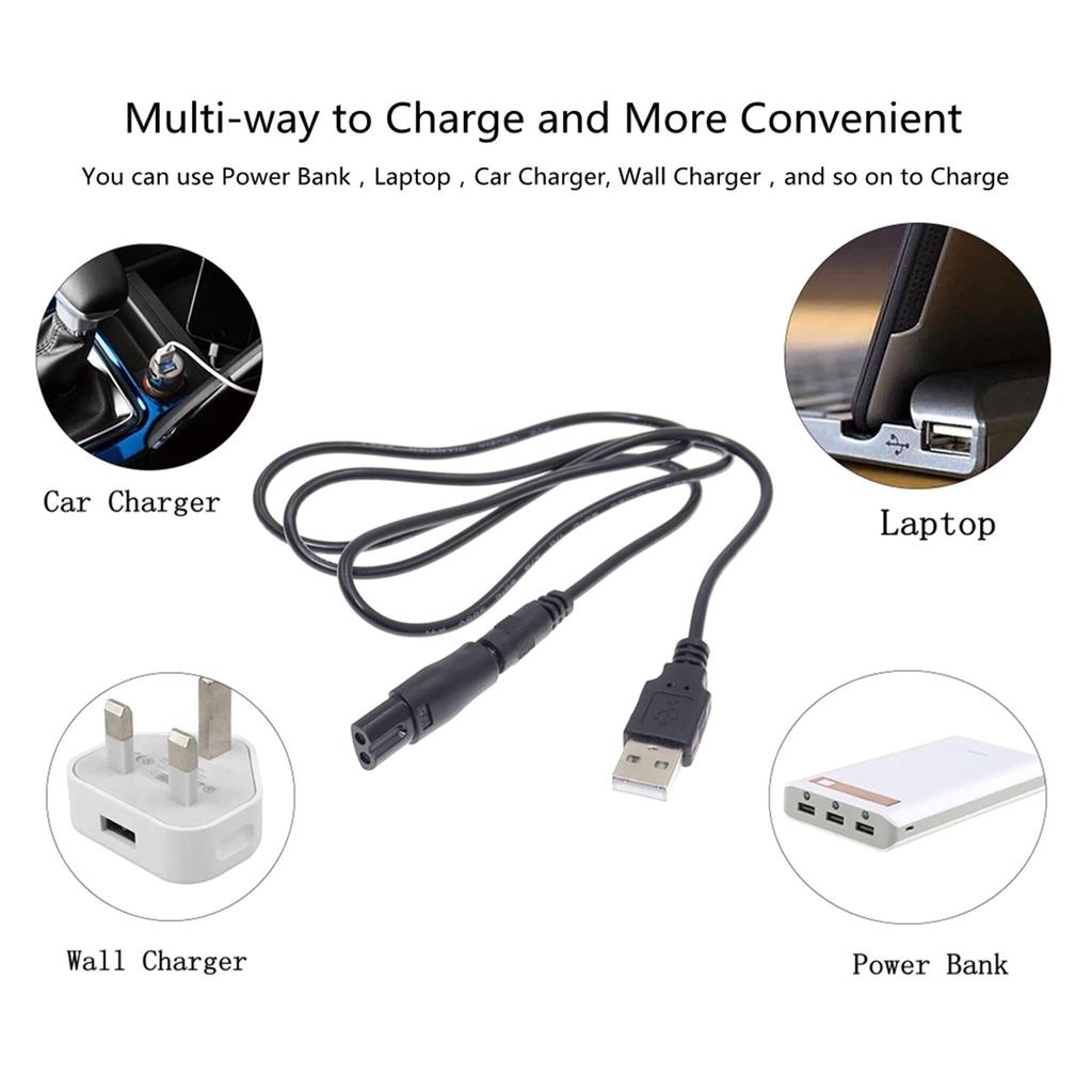 8Pcs/ USB Adapter Cable Line Multifunctional 5.5x2.1mm Female Socket Coverter Connector for Electric Hair S