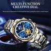 Star Moon Phase Watches Men Top Brand Luxury Automatic Watch for Men Luminous Waterproof Stainless Steel Quartz Clock
