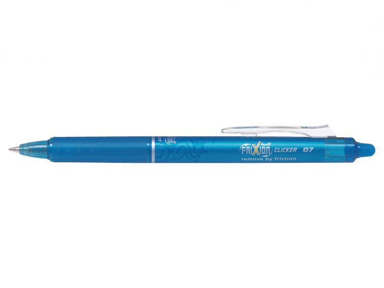 Pilot Frixion Clicker Automatic Ballpoint Pen Light Blue 0.7 With Eraser Blrt-Fr7-Lb