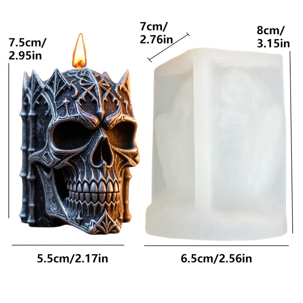 Molde de Silicona Vela Calavera Festival Sagrado Calavera Espíritu Maligno Molde de Resina Yeso Arcilla Hormigón Regalo de Halloween Manualidades Moldes