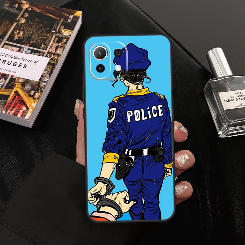 Police Case For Xiaomi 11T 12T 13T 14T Pro 13 14 15 Ultra POCO X7 Pro X3 X5 X6 F5 F6 M6 Pro Cover