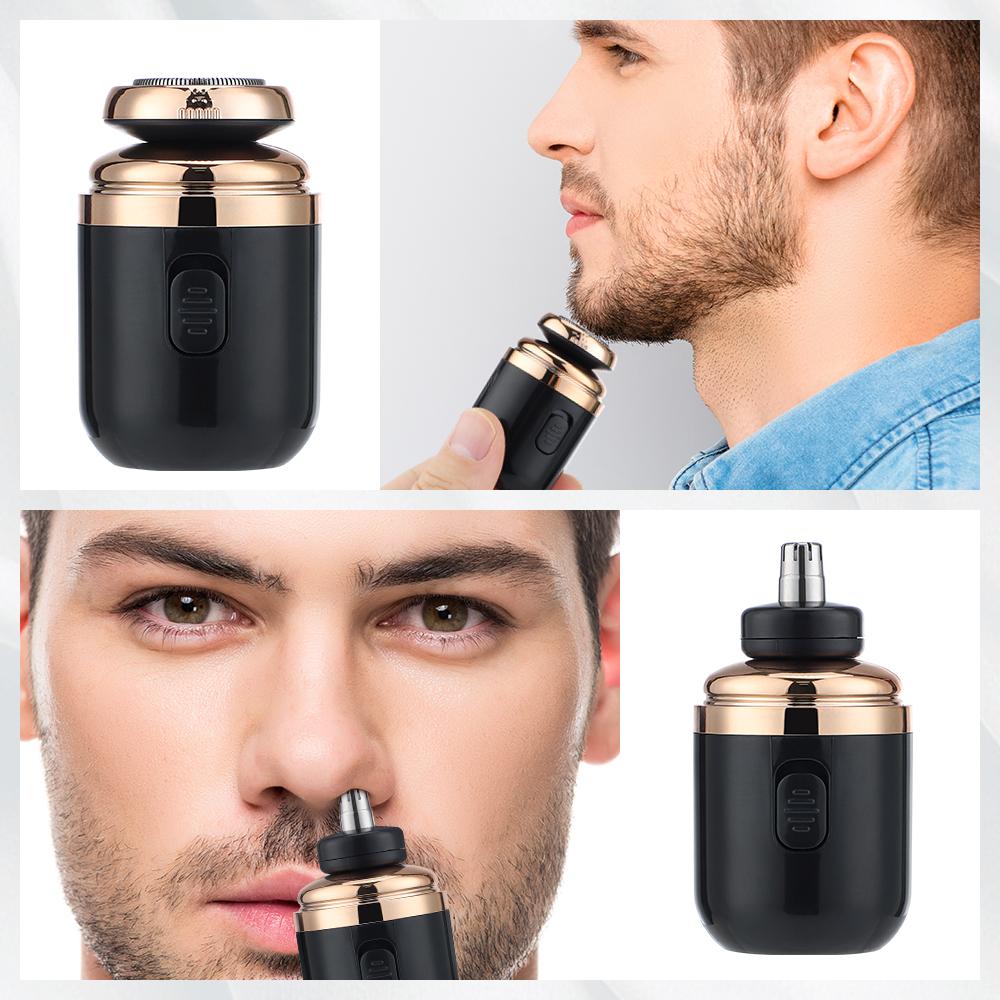 New Mini Electric Travel Shaver For Men Pocket Size Washable Electronic Razor Mens Rechargeable Cordless Shaving Face Beard