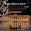 Exquisitely Carved Brass Abacus: Solid Copper Ornament for Living Room or Office Decoration, Ideal Company Opening Gift.