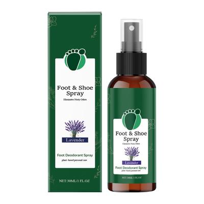 Grzybica stóp, Naturalny ziołowy dezodorant do stóp w sprayu, Odpowiedni dla większości dezodorantów do stóp, Leczenie świądu i zapachu, 30 ml,