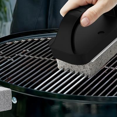 1pcs Heavy Duty Pumice Stone Grill Cleaner Bricks with Handles Multi-Surface, No Power Needed, Ideal for BBQ, Pool & Sink Stain Removal