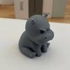 Creative Miniature Hippo Decoration Gradient Color Angry Little hippo  Office Decoration