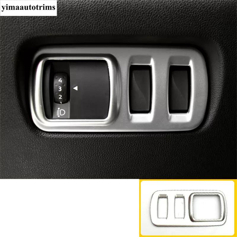 Car Headlight Head Light Lamp Adjust Control Switch Button Cover Trim For Renault Captur Clio 4 2014 - 2018 Accessories Interior