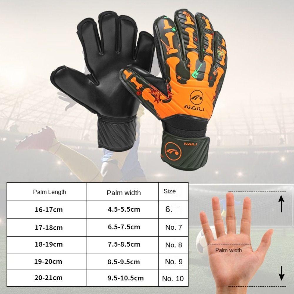 Anti Slip Kids Football Goalie Gloves Thickened Game Goalkeeper Gloves Play Football