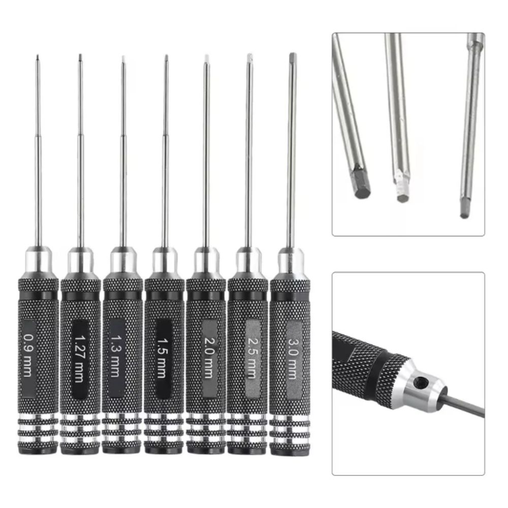 High-speed Steel Hex Screwdriver Tool Titanium Nitride Precision Hex Driver  Aircraft Model
