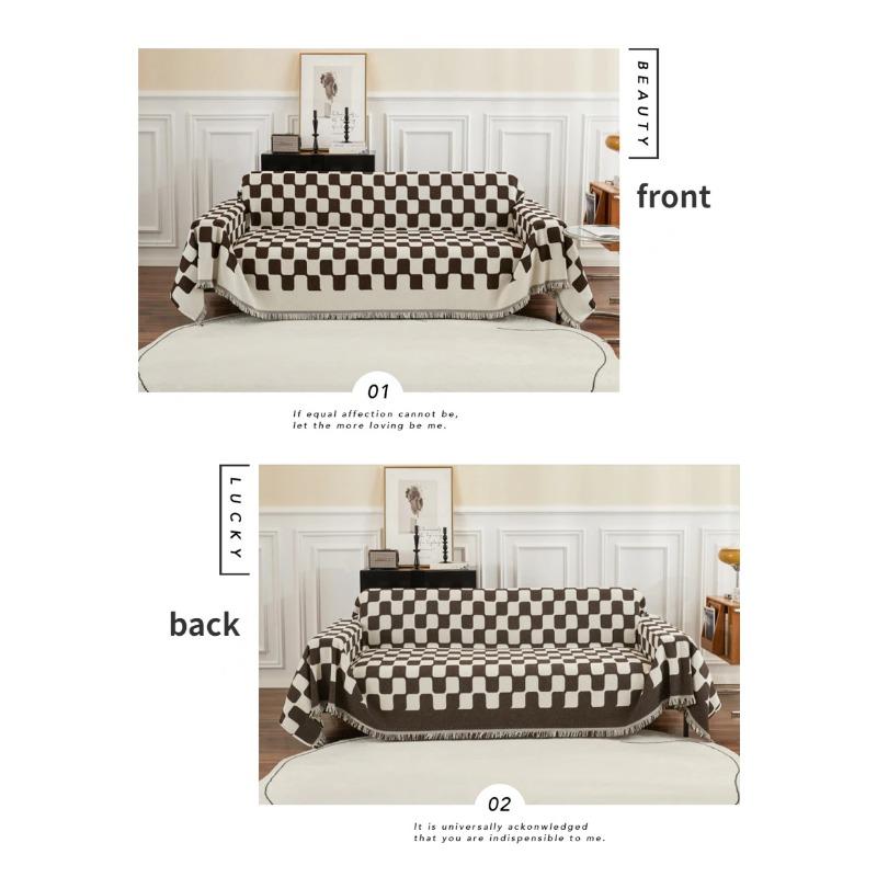 Modern Simple Chenille Sofa Cover Anti-cat Scratch Universal Four Seasons Sofa Towel Ins Style Blanket
