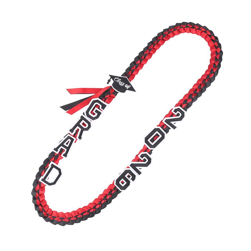Graduation Leis Class Of 2026 Grad Handmade Ribbon Lei Ribbon Necklace With Grad Letters