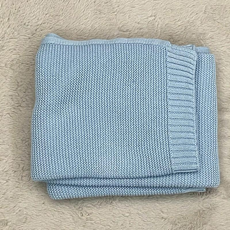 Embroidered Cotton Stroller Cover Blanket Knitted Cuddle Nap Blanket Sofa Blanket Blanket Quilt Nap Sofa