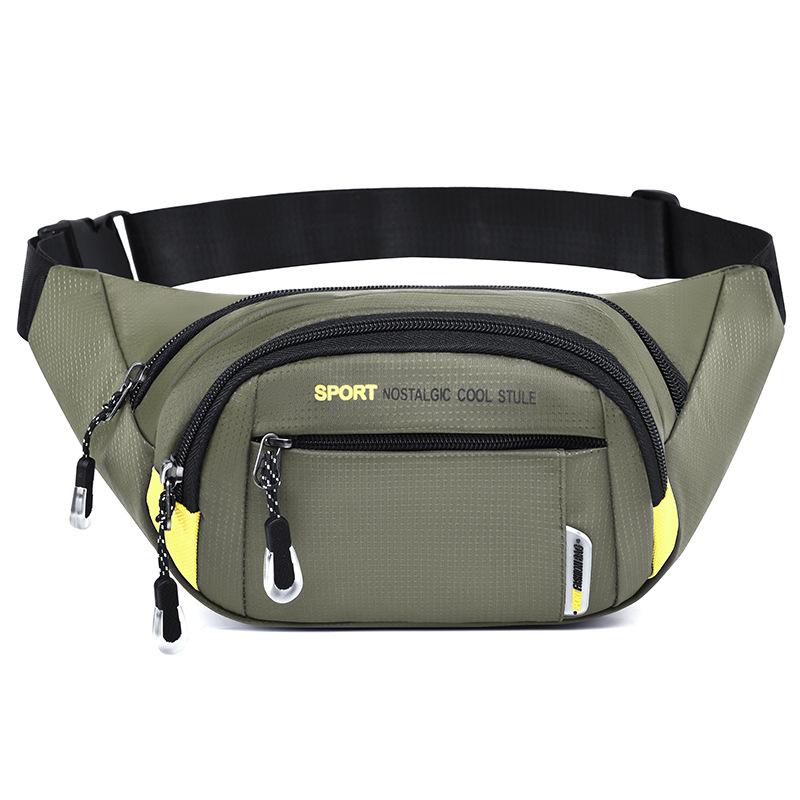 Outdoor Sports, Men's, Wear-resistant Waist Bag, Simple, Waterproof, Portable, Multifunctional Diagonal Chest Bag