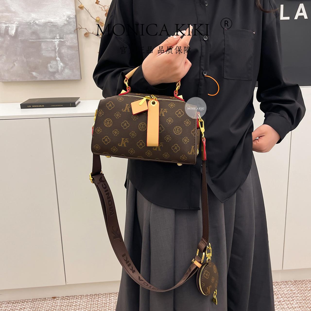 

2025 new stylish and simple Boston bag women s handbag pillow bag high-end versatile single shoulder oblique span bag