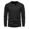 Men S Long Sleeve T Shirt Loose Fit Solid Color Round Neck Running Fitness Base Layer
