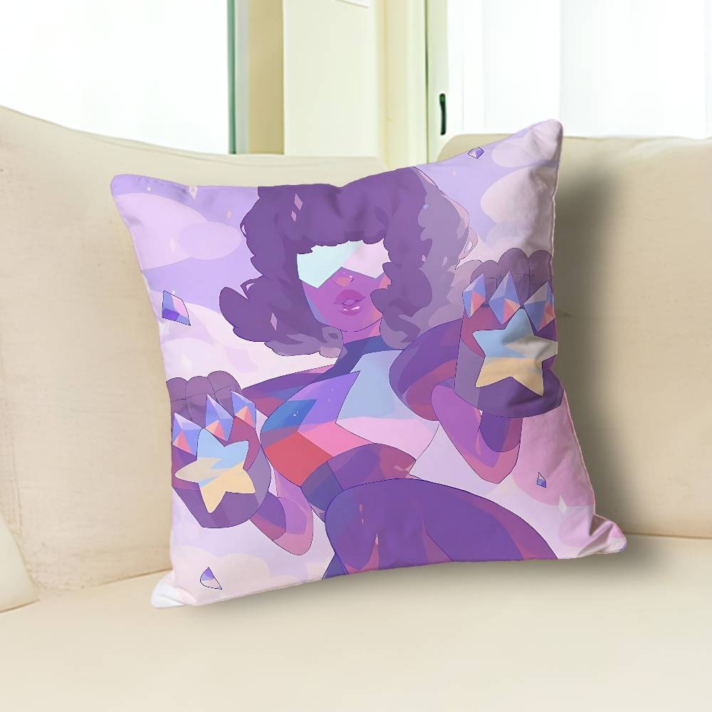 S-Steven Cartoon U-Universe Pillow Cases for Bedroom Living Room Sofa Home Decor Polyester Cushion Cover with Zipper