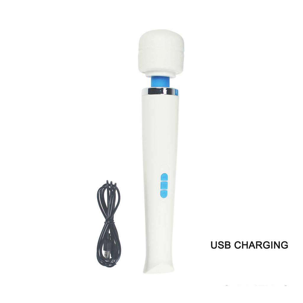 Portable Magic Wand Massager AV Vibrating Massage Stick USB Rechargeable Shoulder Neck And Back Massager Relieve Fatigue Tool