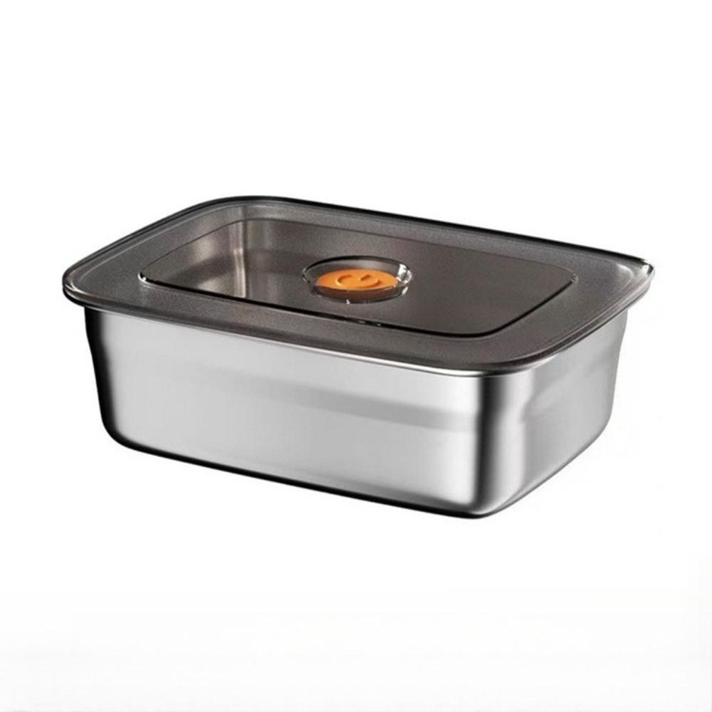 

Stainless Steel Food Containers With Lids Snack Containers Microwave Safe Freezer Storage Box for Meal Prep Fruit Vegetable