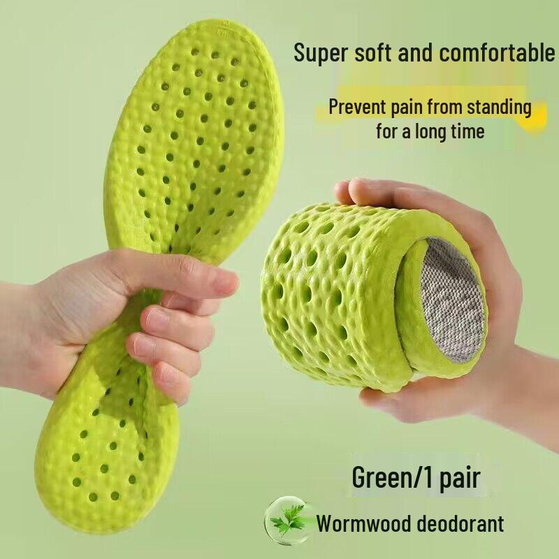 Odor-Resistant Sweat-Absorbent Insoles: Soft, Cushioned, and Shock-Absorbing for All-Day Comfort and Support