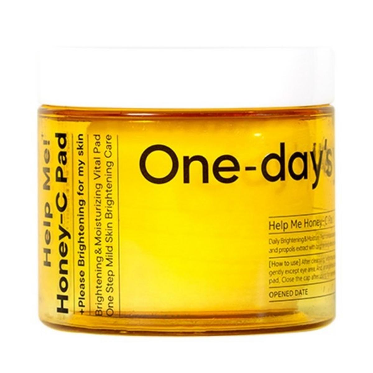

One-days you Honey-C Brightening Glow Pad 60 Sheets (Radiance & Skin Revitalizing)