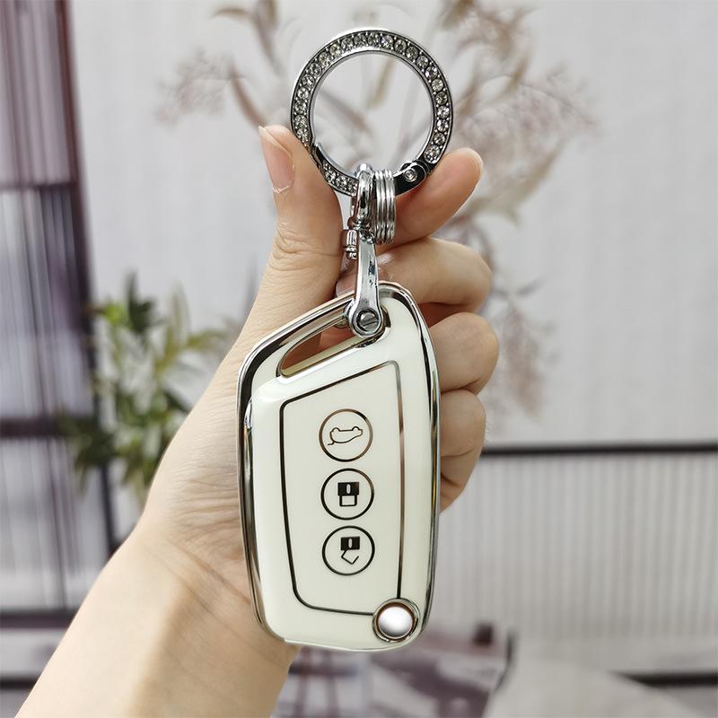 New Baojun RS3/RS7 Key Case & RC5/RC6/Female RS5 Shell Decoration with Kiwi Buckle for E300 Folding Model