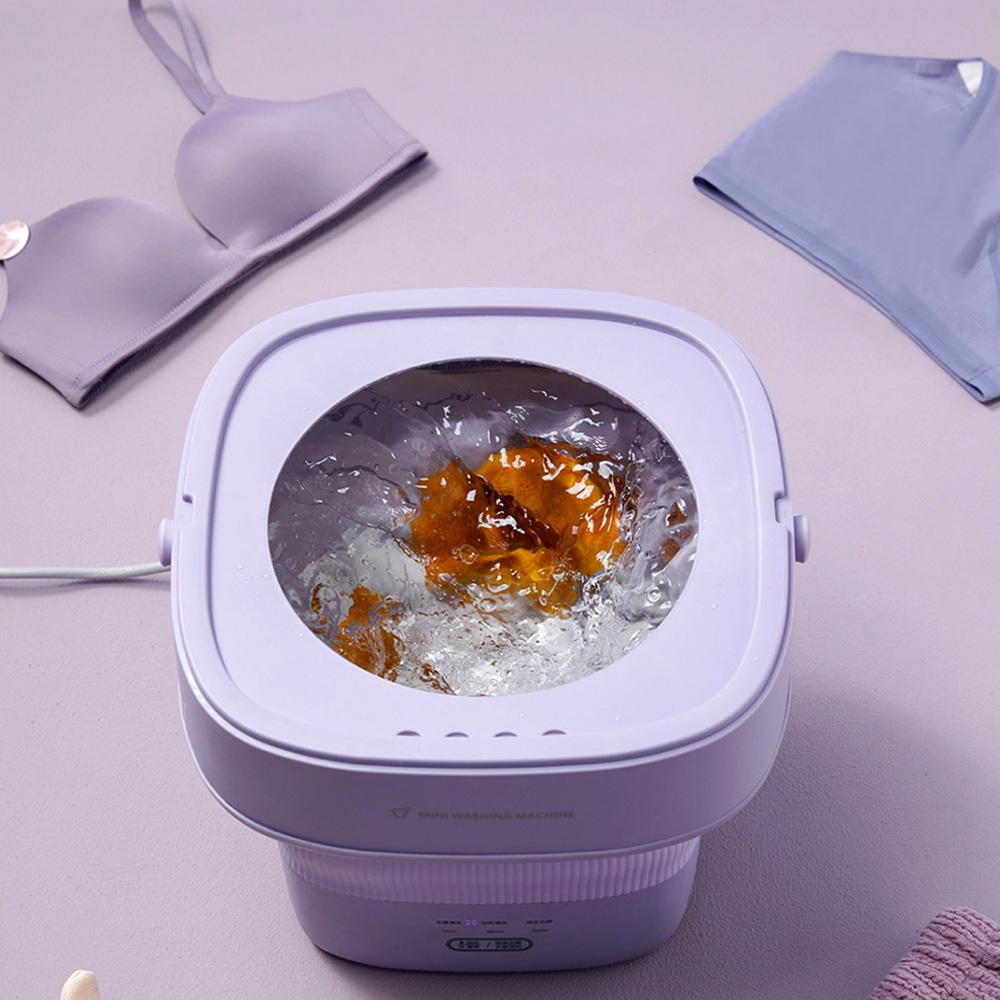 DAEWOO Portable Foldable Mini Washing Machine Cleaner 6L Underwear Washing Machine Automatic