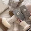 Wool Thick Thread Cloth Label Dachshunda Dog Pile Socks Thick Warm Medium Socks College Wind Moon Socks